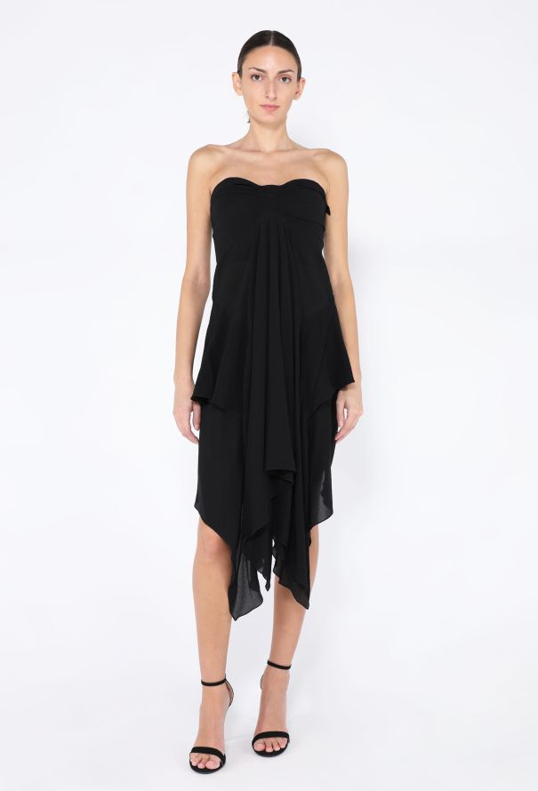 Balenciaga Le Dix 2002 Cascading Bustier Dress - 3