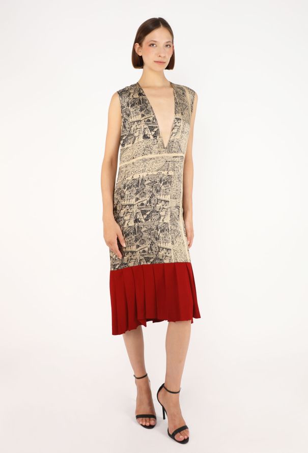 Jean Paul Gaultier City Print Silk Dress, 2005 - 3