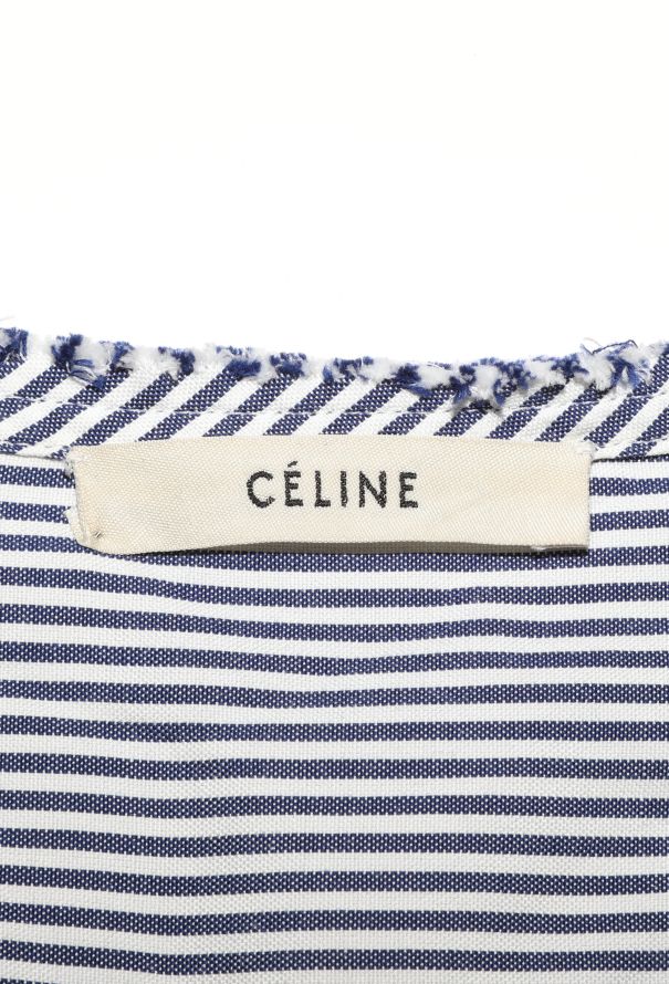 Céline Pinstripe Bib Tunic Shirt - 5 Céline Pinstripe Bib Tunic Shirt - 5