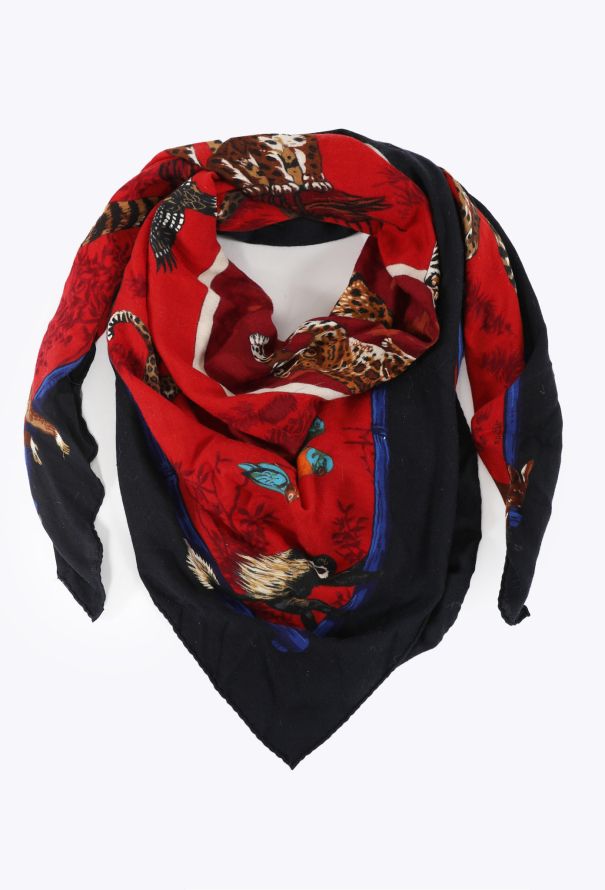 Hermès 2012 Tendresse Féline Cashmere Shawl - 3