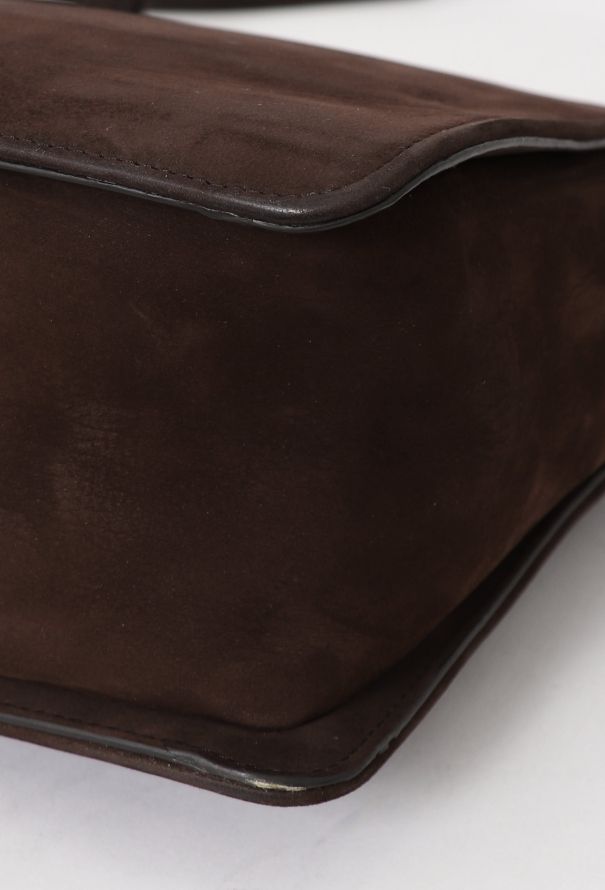 The Row Brown Suede Jules Shoulder Bag - 10