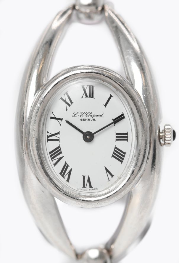 Chopard Exquisite 1970s Silver Cuff Bracelet Watch - 2 Chopard Exquisite 1970s Silver Cuff Bracelet Watch - 2