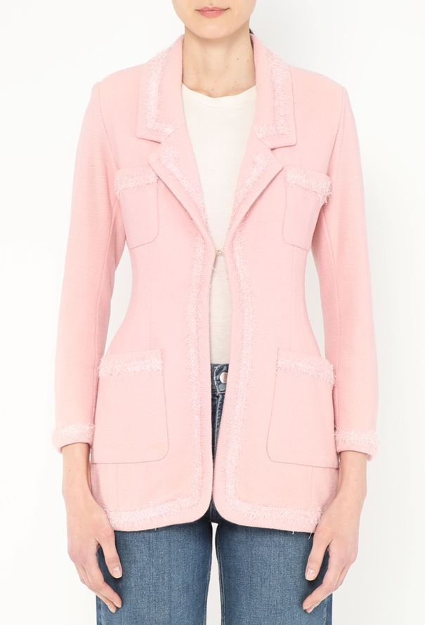 Chanel CAMPAIGN F/W 1994 Frayed Bouclé Jacket - 6 Chanel CAMPAIGN F/W 1994 Frayed Bouclé Jacket - 6