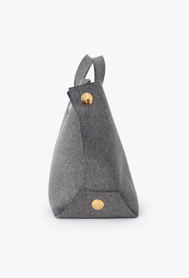 Céline Grey Felt Orb Tote Bag - 5 Céline Grey Felt Orb Tote Bag - 5