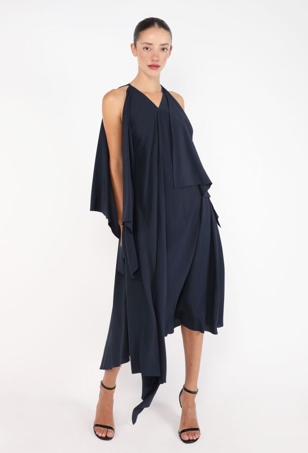 Balenciaga Layered Silk Halter Dress, F/W 2000 - 1