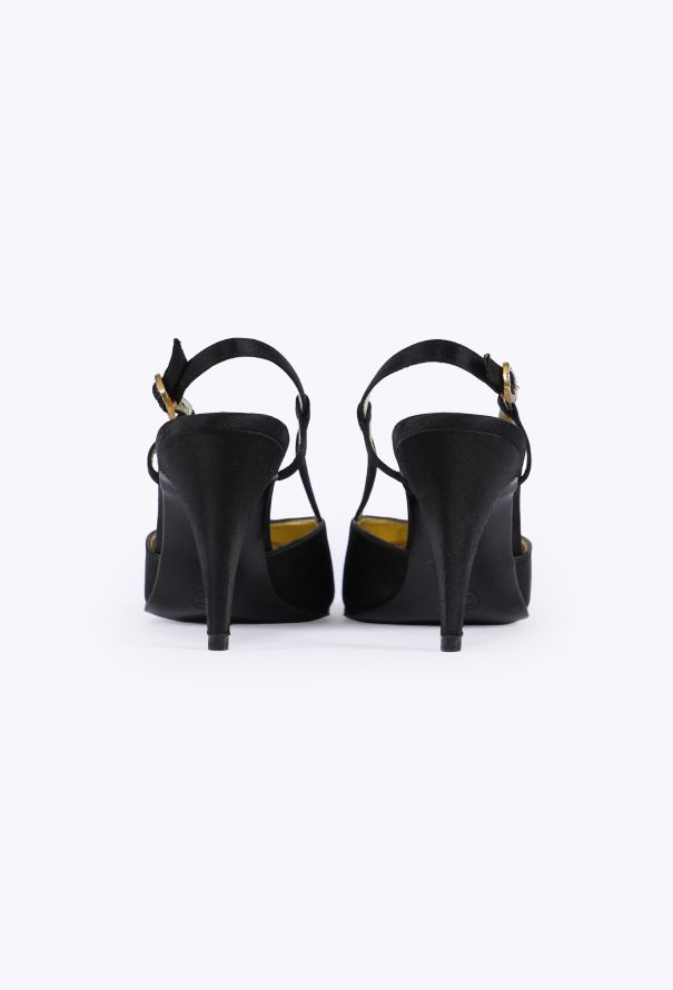Chanel Vintage Cap-Toe Slingback Pumps - 4