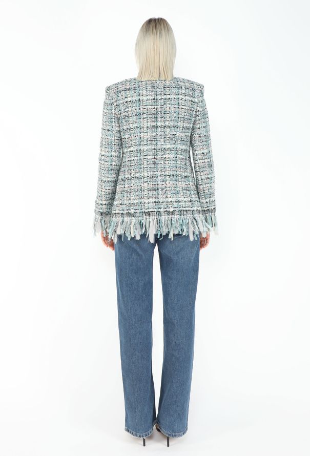 Chanel Pre-Fall 2017 Paris-Cosmopolitan Lesage Fringed Tweed Jacket - 6