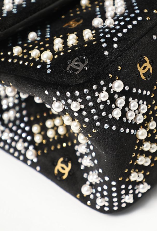 Chanel Pre-Fall 2021 Velvet Embellished Mini 2.55 Bag - 10
