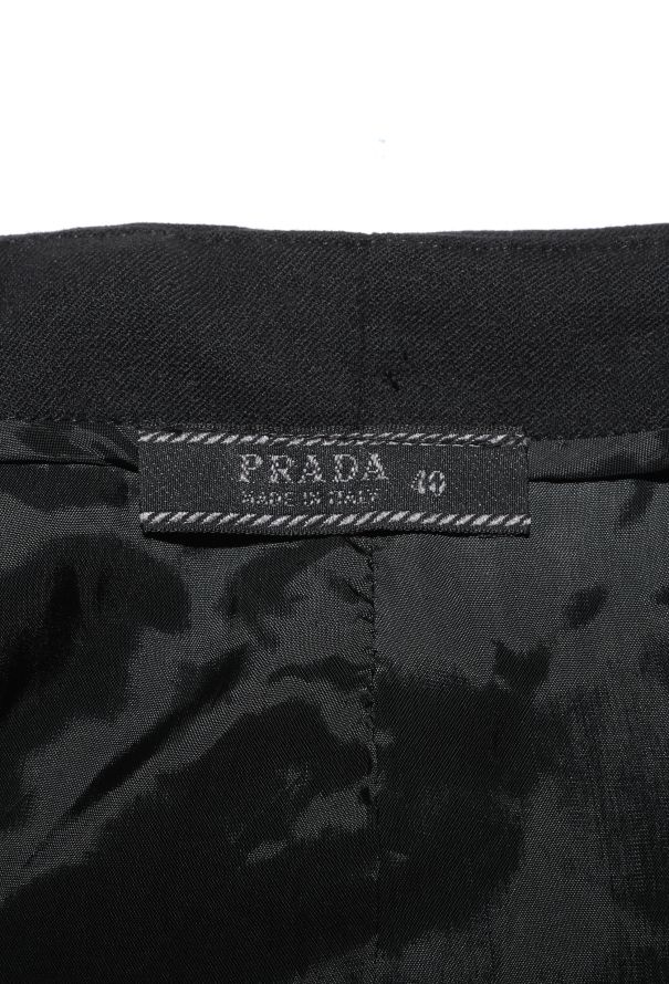 Prada Leather Trim Slit Skirt, F/W 1998 - 7