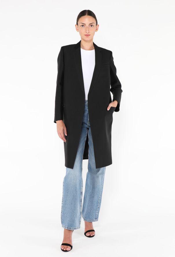Céline Wool Open Front Coat - 3