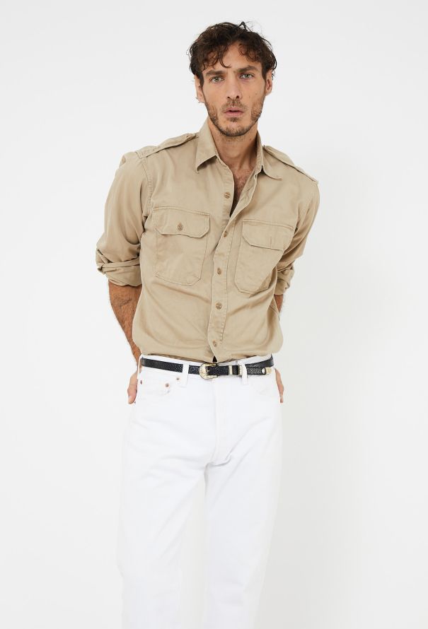 Men's Vintage 1960s Épaulette Military Overshirt - 3 Men's Vintage 1960s Épaulette Military Overshirt - 3