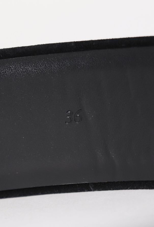 Chanel F/W 2009 Gripoix Suede Belt - 8 Chanel F/W 2009 Gripoix Suede Belt - 8