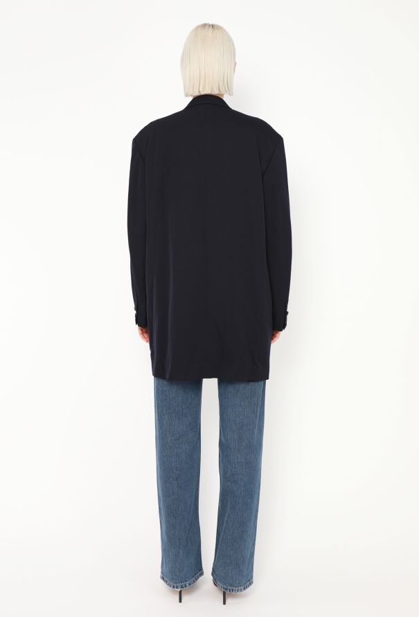 Yohji Yamamoto 1994 Navy Oversized Blazer - 5 Yohji Yamamoto 1994 Navy Oversized Blazer - 5