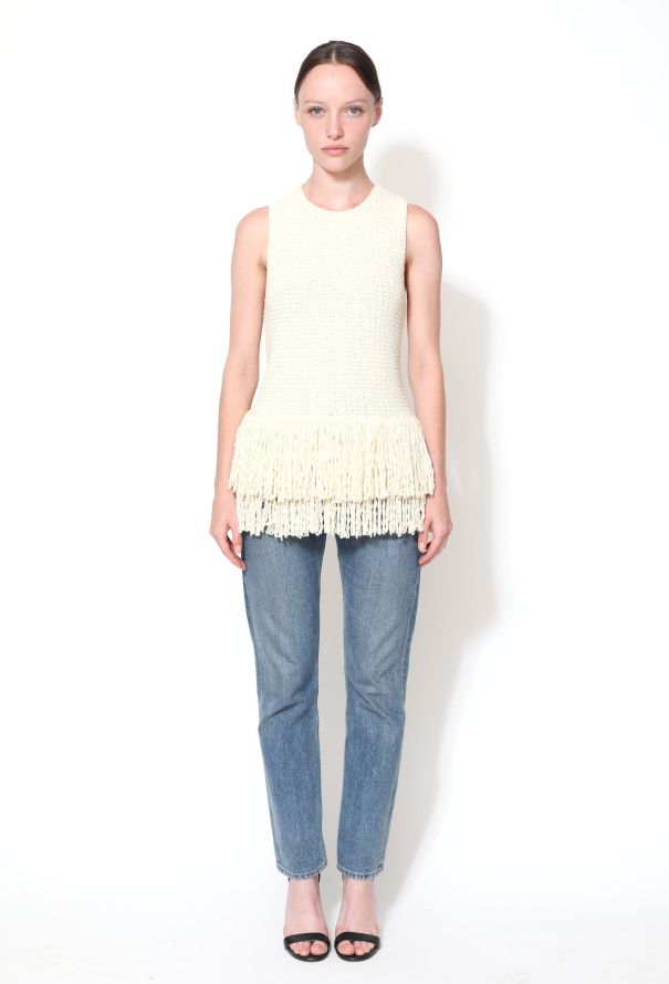 Céline Resort 2015 Fringe Knit Top - 1