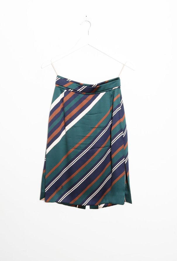 Pre-Fall 2012 Striped Silk Skirt