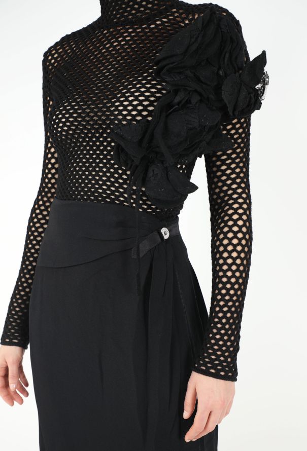 Valentino Collector F/W 2001 Floral Appliqué Ensemble - 2