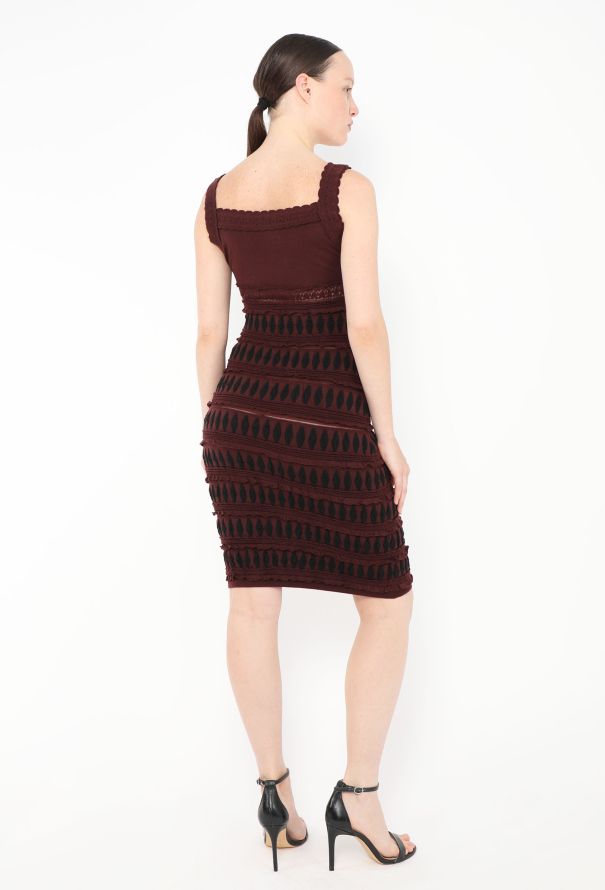 Alaïa Geometric Ruffle Dress - 4