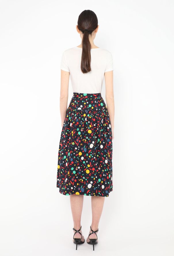 Saint Laurent Vintage Graphic Printed Skirt - 4 Saint Laurent Vintage Graphic Printed Skirt - 4