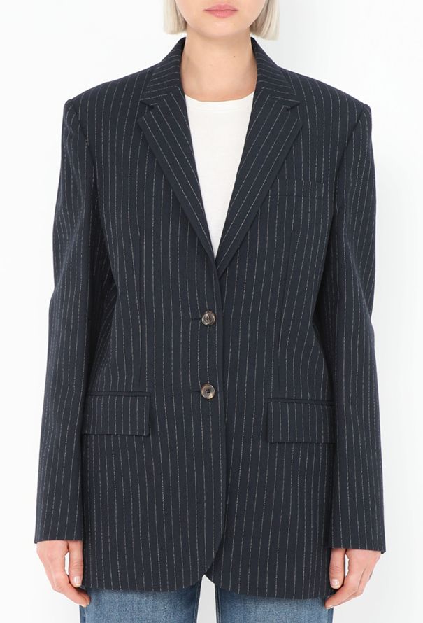 Céline 2012 Oversized Pinstripe Blazer - 1