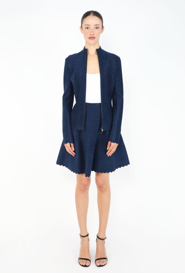 Alaïa Scalloped Chenille Skirt Ensemble - 4