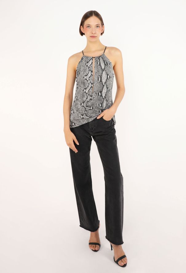 Gucci Python Printed Halter Top, S/S 2000 - 4