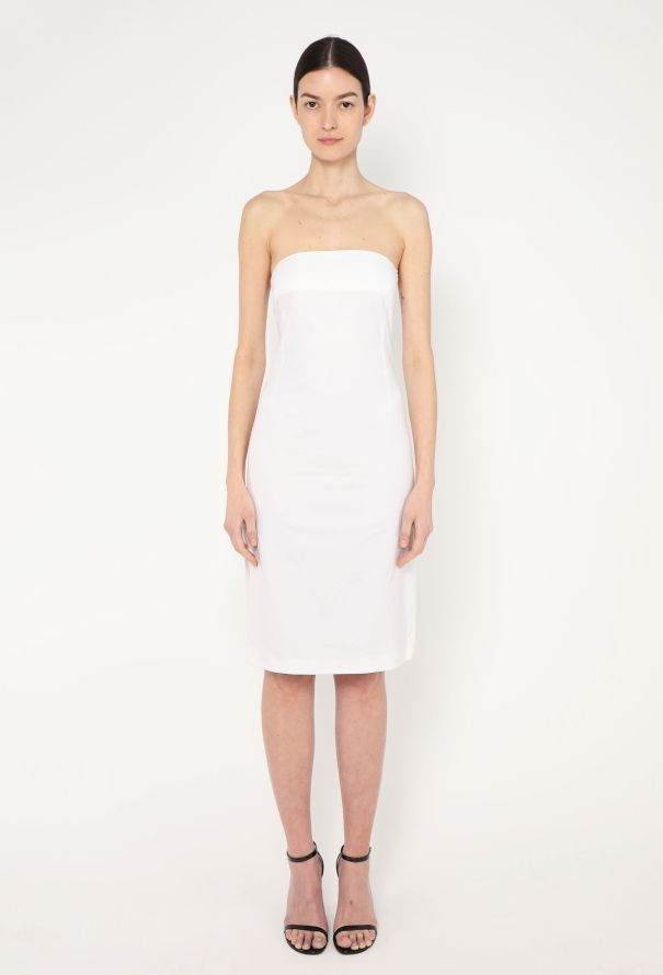 Jil Sander Rare 1991 Bustier Poplin Dress - 1