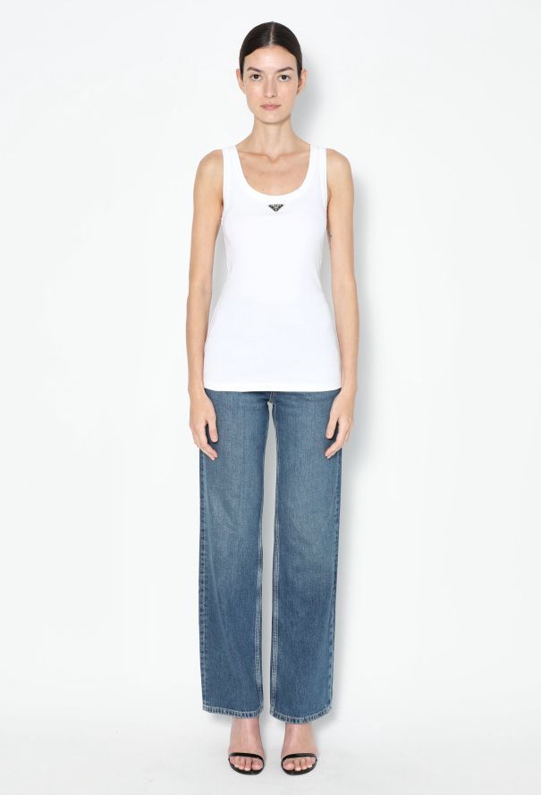 Prada F/W 2022 Cotton Emblem Tank - 3 Prada F/W 2022 Cotton Emblem Tank - 3