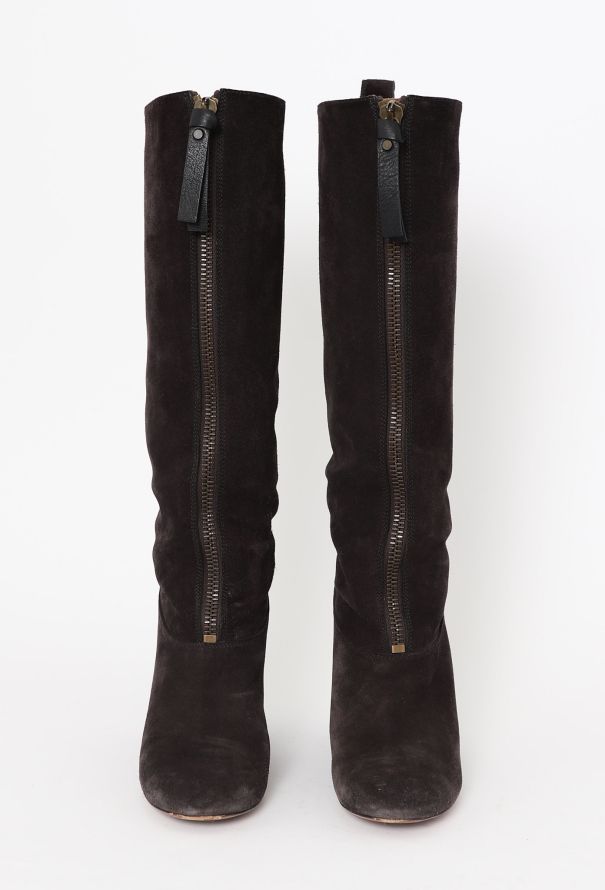 Chloé Suede Zip Boots - 2 Chloé Suede Zip Boots - 2