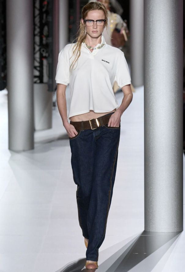 Miu Miu Cotton Piqué Polo, S/S 2024 - 2