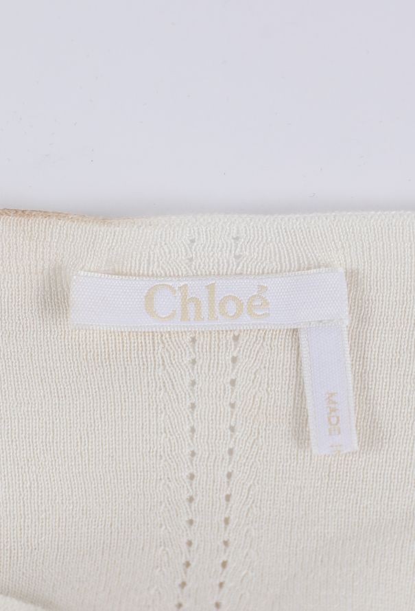 Chloé Silk Knit Off-Shoulder Top, 2024 - 5