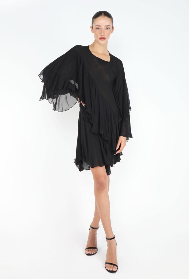 Gucci Tom Ford '90s Draped Chiffon Dress - 3