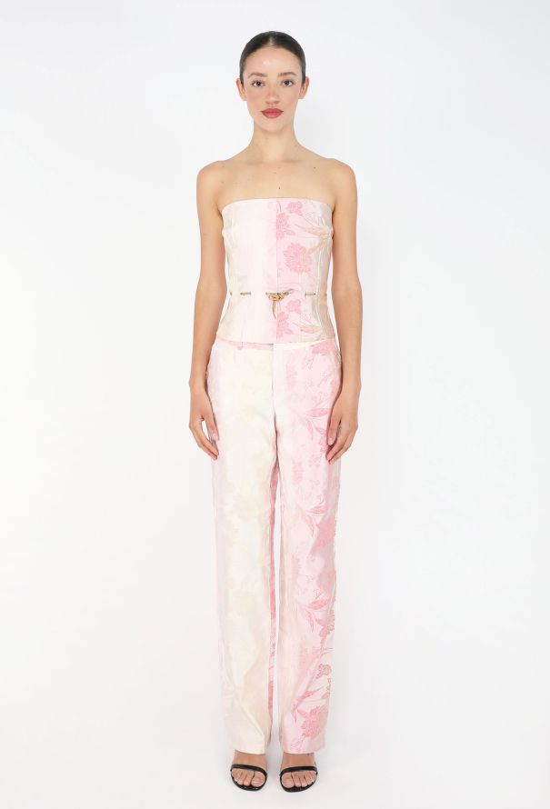 Gianfranco Ferré Brocade Bustier Ensemble, 1990s - 3