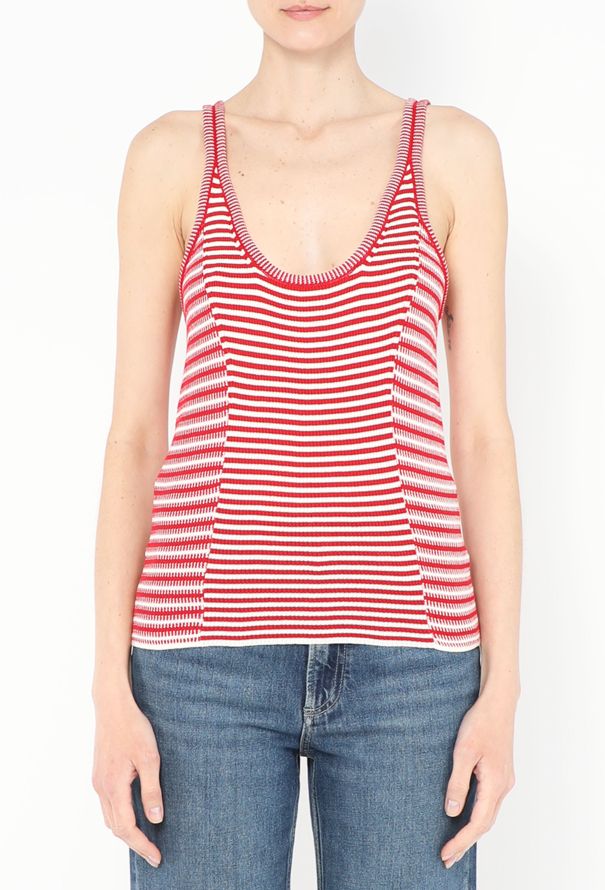 Chloé S/S 2021 Striped Ribbed Tank - 1