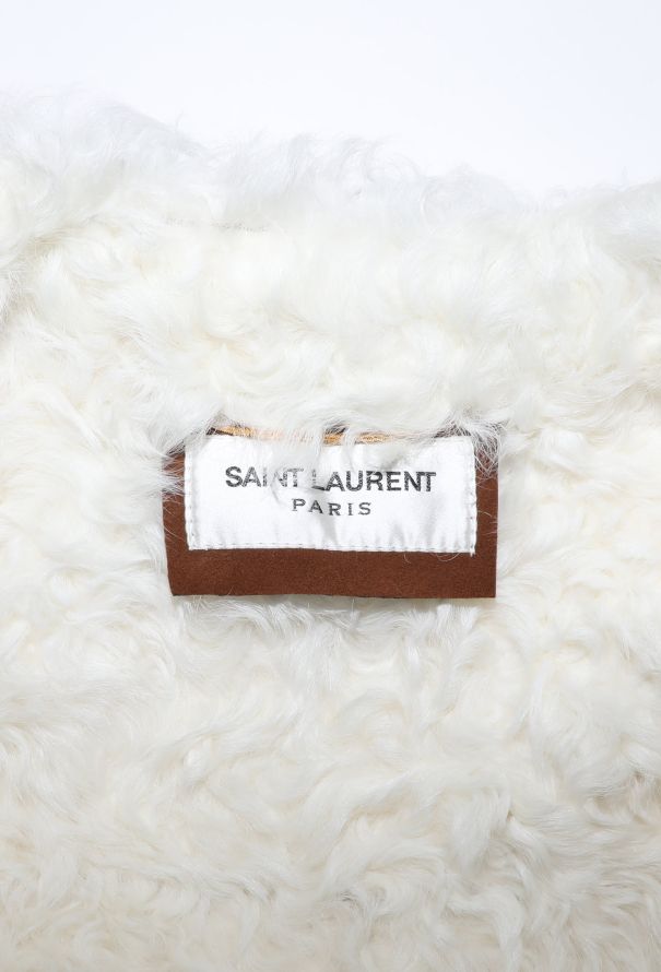 Saint Laurent 2017 Shearling-Lined Suede Coat - 7