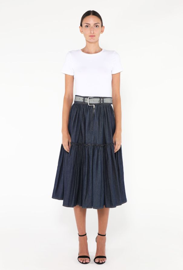 Dior Resort 2023 Denim Prairie Skirt - 1