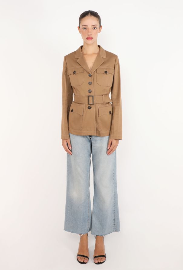 Alaïa Gabardine Safari Jacket, S/S 2015 - 3