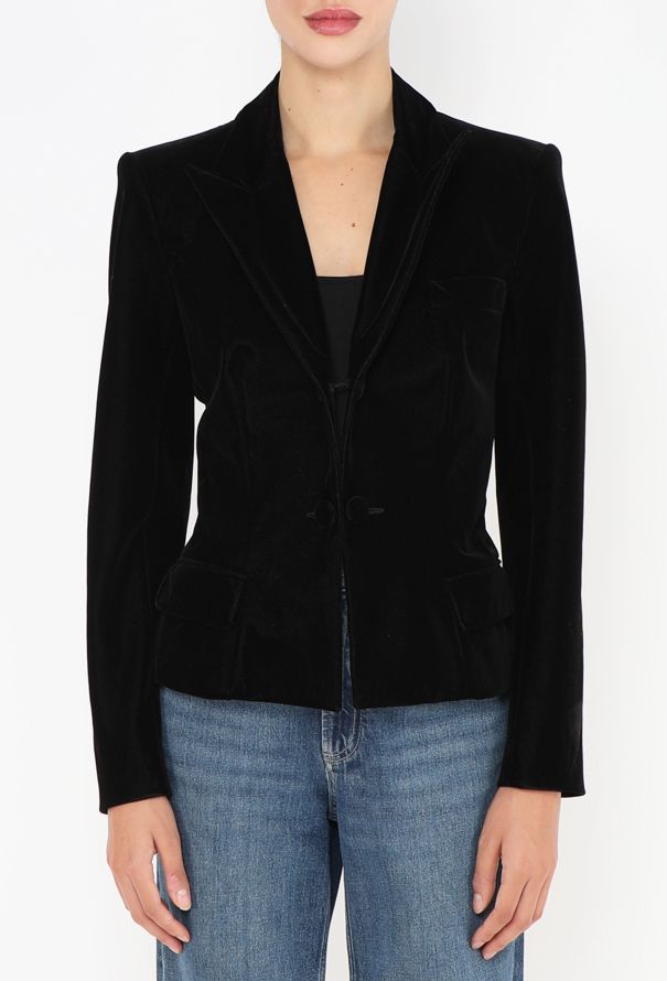 Saint Laurent F/W 2002 Tailored Velvet Blazer - 4 Saint Laurent F/W 2002 Tailored Velvet Blazer - 4