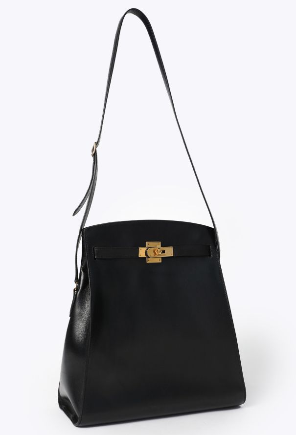 Hermès Rare Vintage Black Box Kelly Sport GM - 2