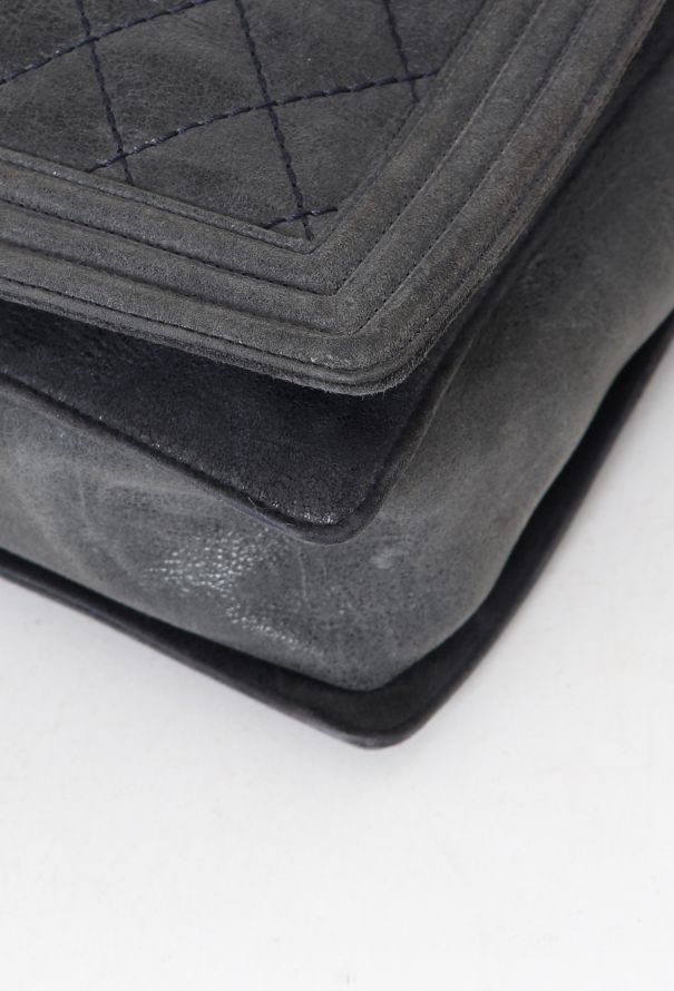 Chanel Navy Maxi Boy Bag - 7