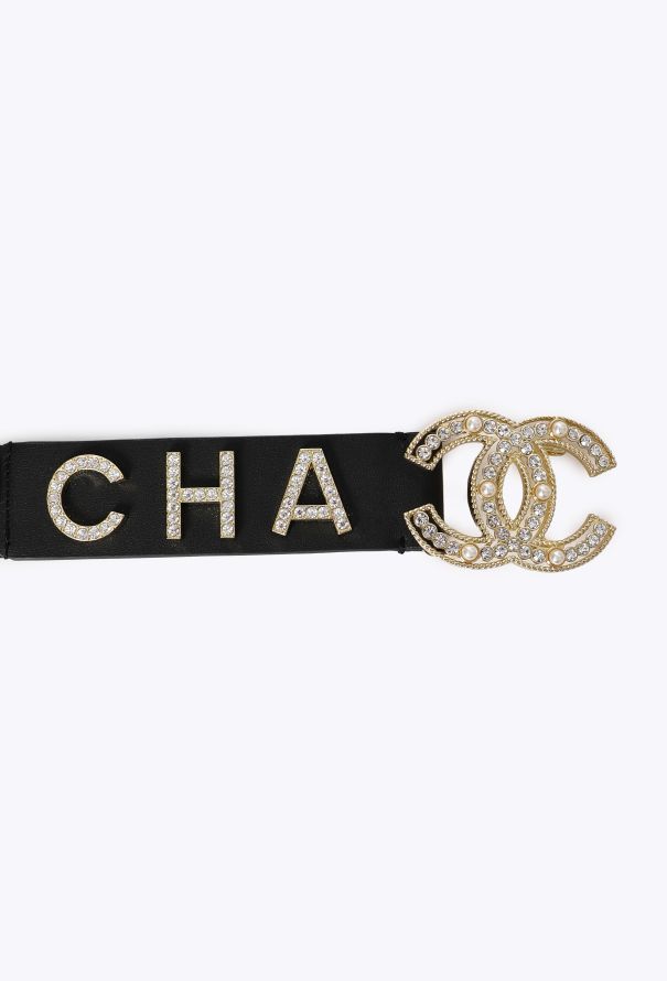 Chanel Strass Logo Leather Belt, S/S 2019 - 6