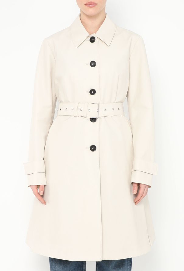 Prada Flared Belted Mackintosh Trench - 4 Prada Flared Belted Mackintosh Trench - 4