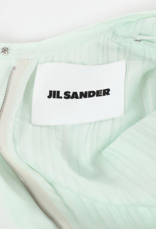 Jil Sander Cotton Muslin Pleated Dress, Resort 2025 - 6
