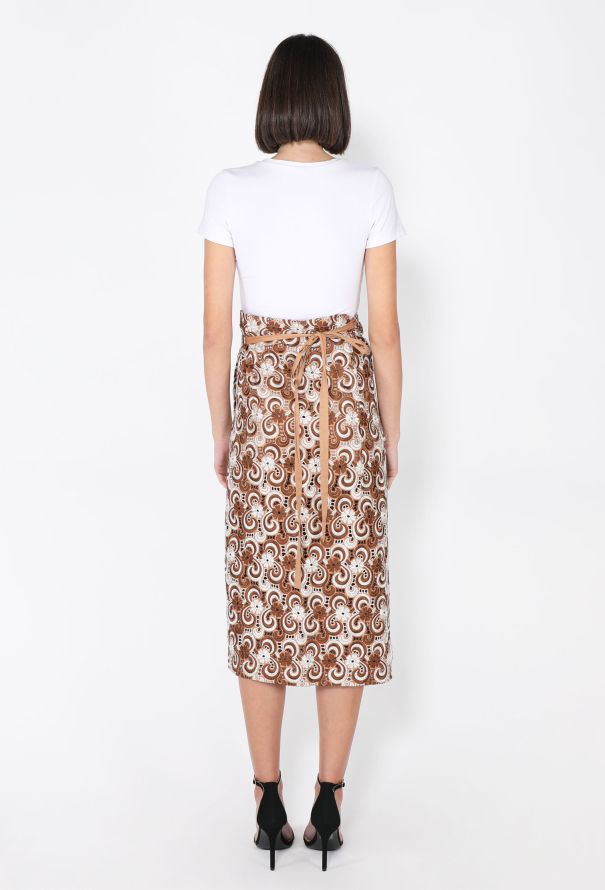 Comme des Garçons Floral Embroidered Wrap Skirt, 1999 - 4
