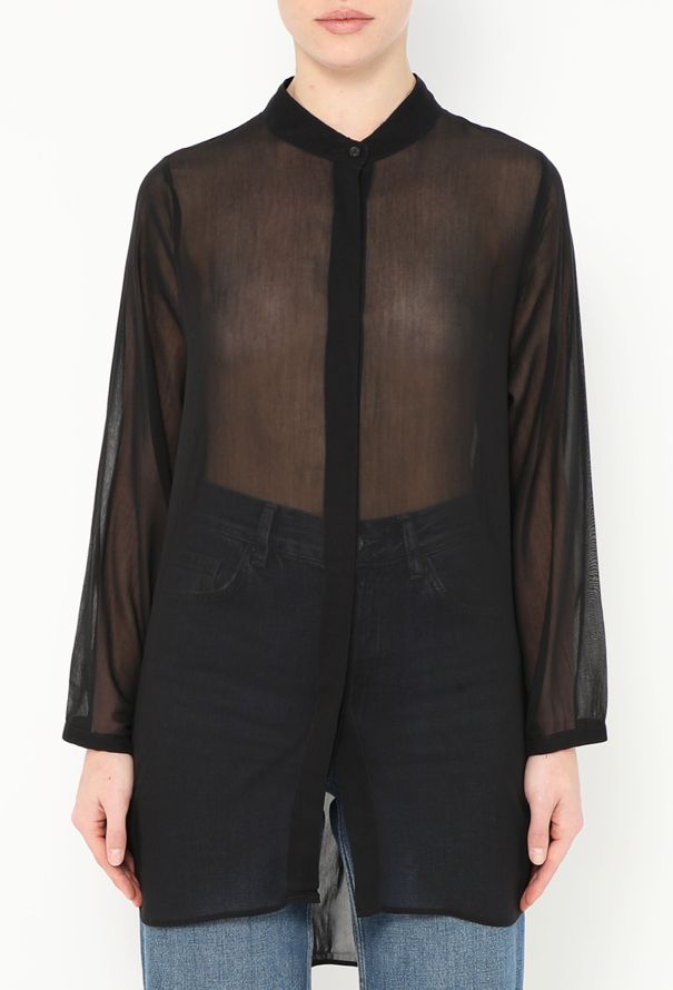 Khaite 2023 Ruched Voile Blouse - 1