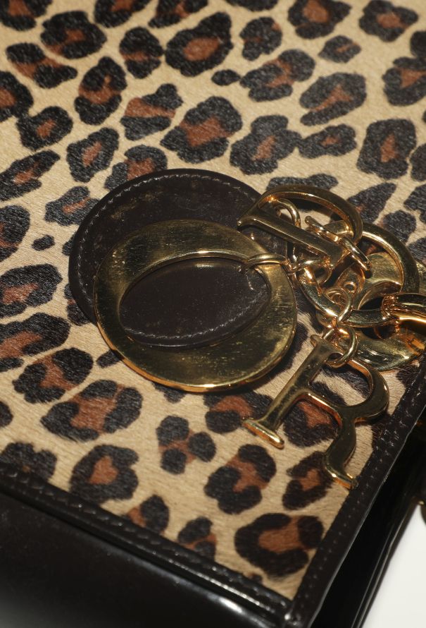 Dior '90s Leopard Large Lady Dior Bag - 14
