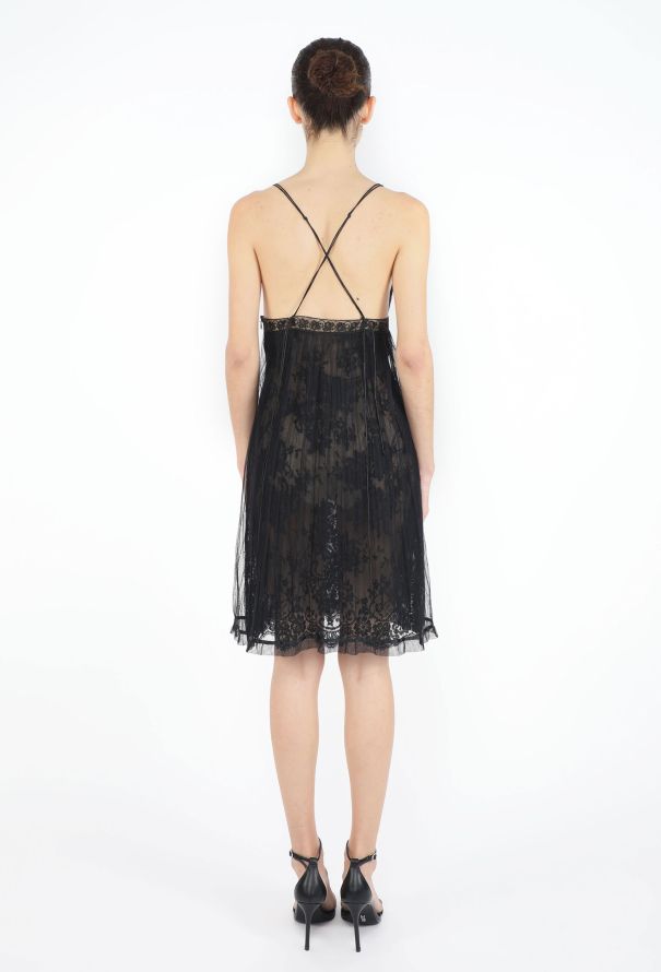 Guy Laroche '90s Chantilly Tulle Dress - 5
