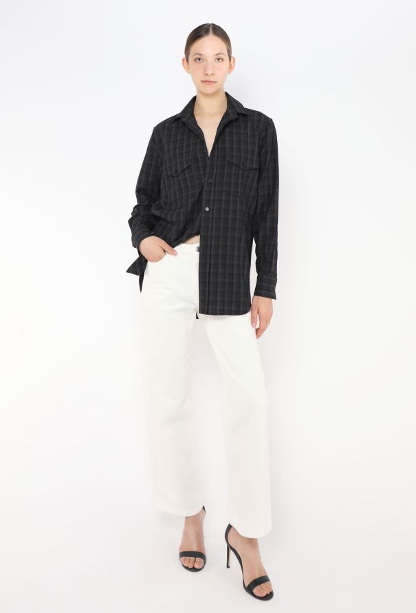 Saint Laurent 2014 Plaid Flannel Shirt - 3