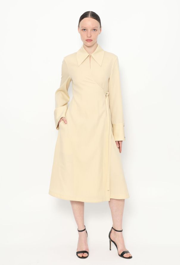 Jil Sander F/W 2022 Twill Wrap Dress - 1