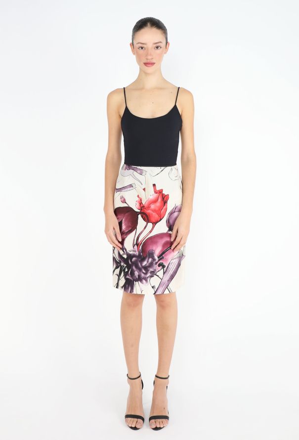 Prada S/S 2008 Fairytale Printed Skirt - 1