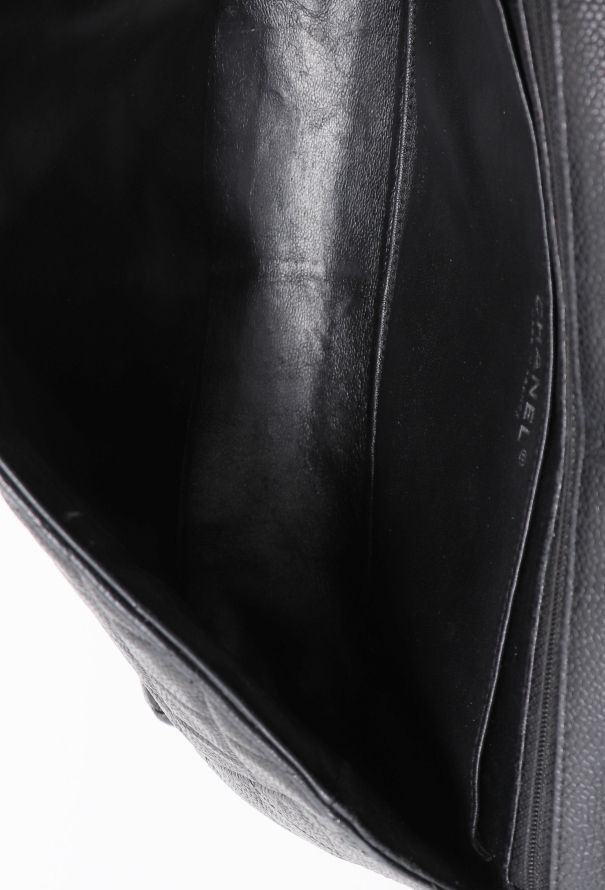 Chanel Black Caviar Jumbo Timeless Bag - 13